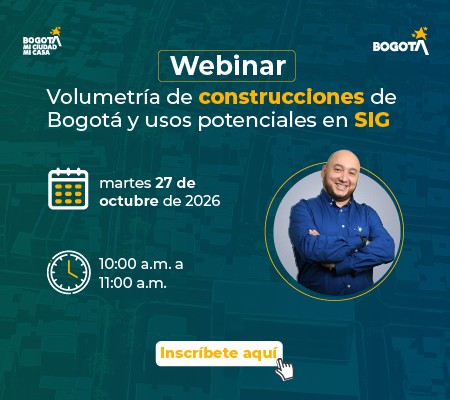 Webinar: Volumetrías de edificaciones de Bogotá y sus usos potenciales en SIG.