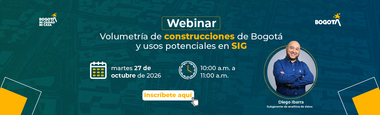 Webinar: Volumetrías de edificaciones de Bogotá y sus usos potenciales en SIG.