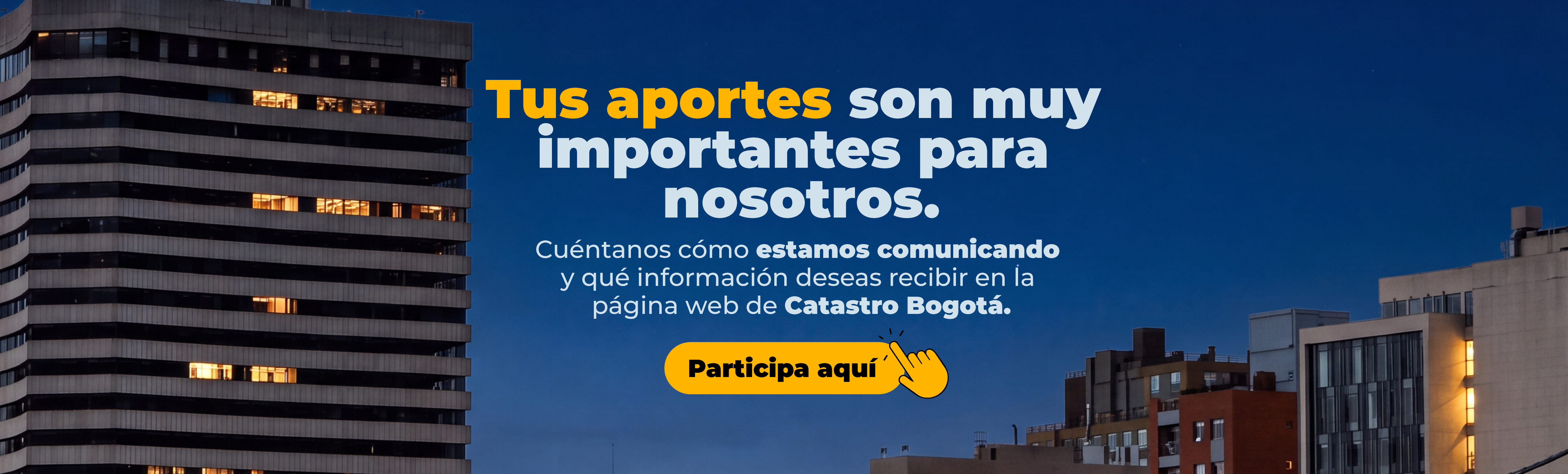 Encuesta percepción página web, participa aquí