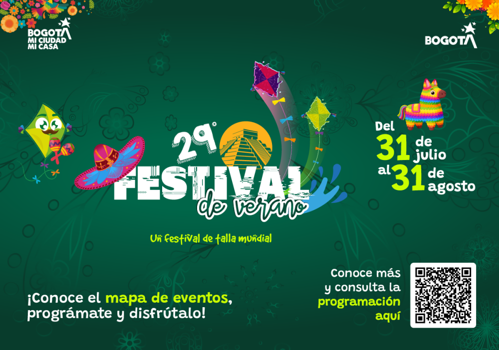 Festival de Verano 2026: Catastro Bogotá pone a disposición de la ciudadanía un mapa con toda la agenda