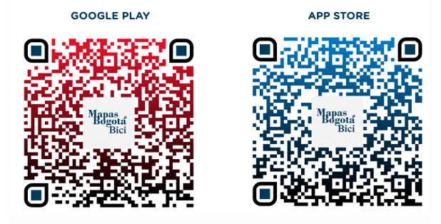 QR descarga Mapas Bogotá Bici