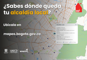 Ubica las alcaldías locales con Mapas Bogotá en cuatro pasos