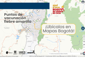 Fiebre amarilla: ubica los puntos de vacunación en la ciudad con Mapas Bogotá