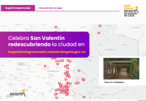 San Valentín con Bogotá instagrameable