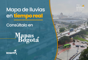 Mapa de lluvias en tiempo real, consúltalo en mapas.bogota.gov.co