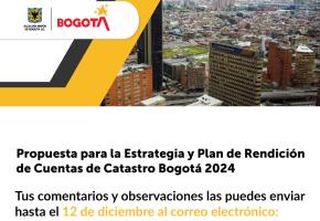 Estrategia y Plan de Rendición de Cuentas Unidad Administrativa Especial de Catastro Distrital 2024