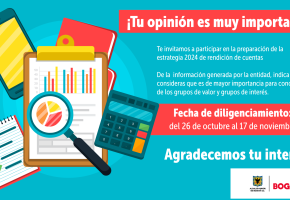 ¡Participa! En la preparación de la Estrategia de Rendición de Cuentas 2024