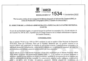 Resolución 1534 de 2022