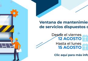 Novedad de mantenimiento que tendremos en los portales de IDECA entre el 12 y 15 de agosto de 2022. 