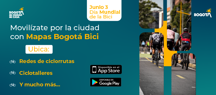 Conoce aquí la app Mapas Bogotá Bici, para rodar mejor por la ciudad