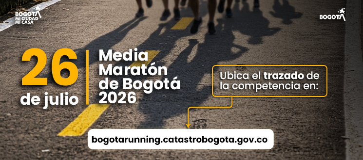 ¡Aquí! Conoce el recorrido de la Media Maratón de Bogotá 2026 en el micrositio Bogotá Running
