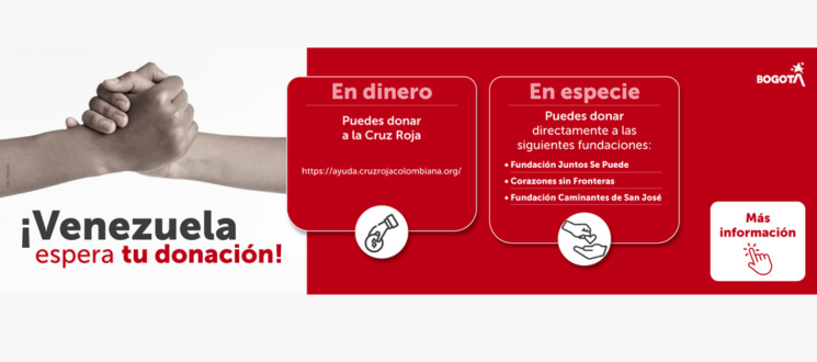 Venezuela espera tu donación. 