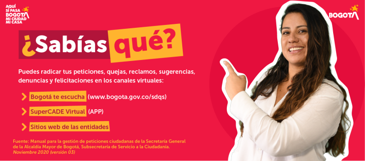 Tenemos canales virtuales para gestionar la PQRS