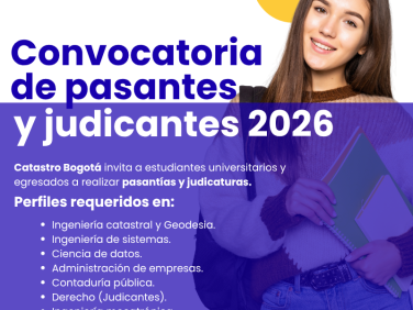 Convocatoria de pasantías y judicaturas UAECD 2026