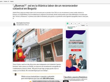 “¿Buenas?”: así es la titánica labor de un reconocedor catastral en Bogotá - Noticia en El Espectador