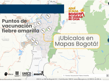 Fiebre amarilla: ubica los puntos de vacunación en la ciudad con Mapas Bogotá
