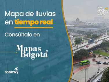 Mapa de lluvias en tiempo real, consúltalo en mapas.bogota.gov.co