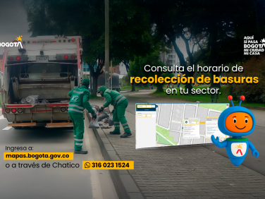 Chatico te dice cuándo sacar la basura: Inteligencia artificial al servicio de tu barrio en Bogotá