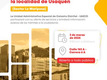 Feria de Servicios en la localidad de Usaquén- Sector La Mariposa