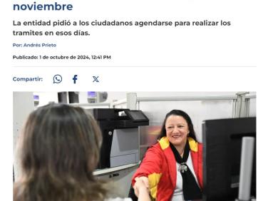 Catastro Bogotá extiende su atención al público los sábados en octubre y noviembre.  En RCN Radio