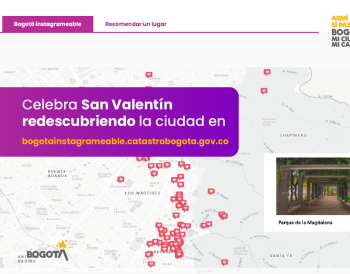 San Valentín con Bogotá instagrameable