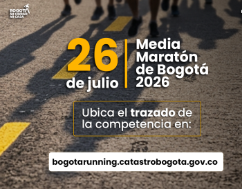 Conoce el recorrido de la Media Maratón de Bogotá 2026 en el micrositio Bogotá Running